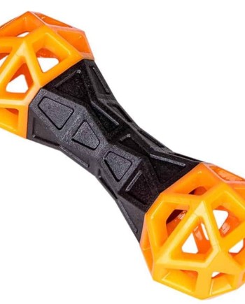 VDG TPR Orange Fun Dumbbell Žaislas Šuniui 18cm