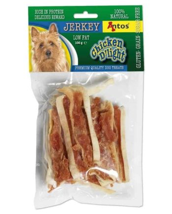 ANTOS Chicken D'light Jerkey Vištienos Filė Plokštelės 100g