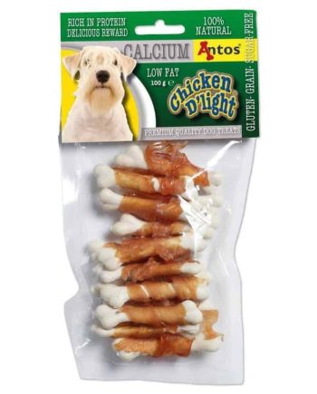 ANTOS D'light Sticks Vištienos Kauliukai Su Kalciu 100g