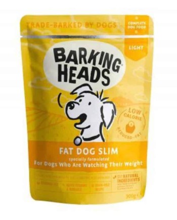 BARKING HEADS Wet Fat Dog Slim lieknėjantiems šunims 10x300g