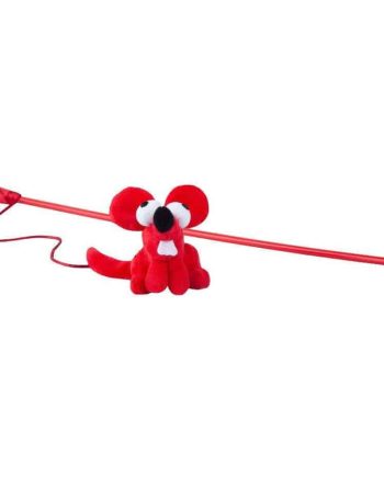 ROGZ Catnip Raudona Lazdelė Su Pelyte 80cm