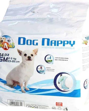 Vienkartiniai Vystyklai "DOG NAPPY" idealiai tinka kalių rujos laikotarpiu arba šlapimo nelaikantiems šunims.