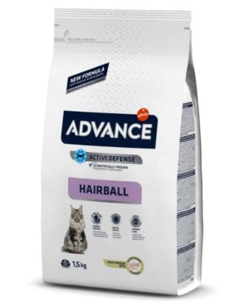 ADVANCE "Hairball" kačių maistas nuo plaukų gumuliukų