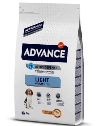 ADVANCE "Light Medium" maistas šunims turintiems antsvorio