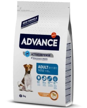 ADVANCE "Adult Mini" šunų maistas mažų veislių šunims