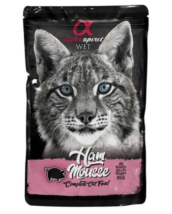 ALPHA SPIRIT WET Putėsiai Katėms Su Kumpiu 85g