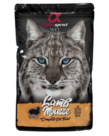 ALPHA SPIRIT WET Putėsiai Katėms Su Ėriena 85g