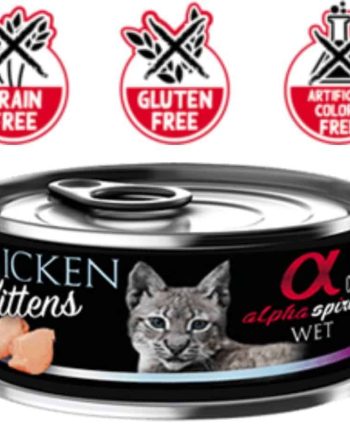 ALPHA SPIRIT KITTEN Konservai Kačiukams Su Vištiena 85g
