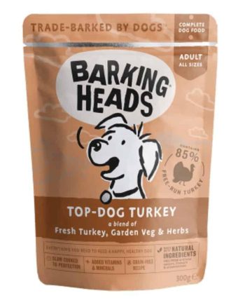BARKING HEADS Top Dog Turkey Konservai Su Kalakutiena 10x300g