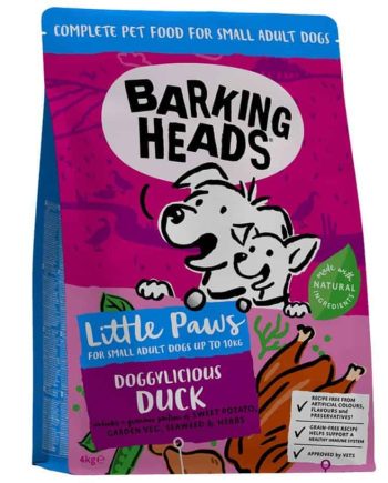 BARKING HEADS Doggylicious Duck Small Breed Sausas maistas šunims