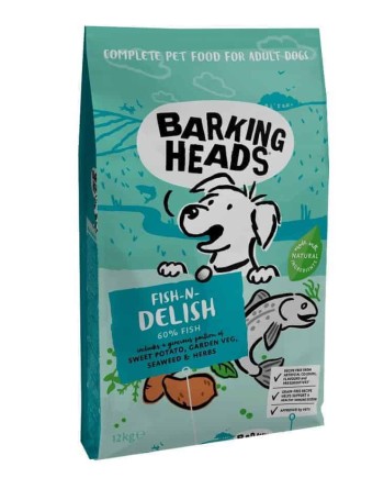 BARKING HEADS Fish N Delish Sausas maistas šunims