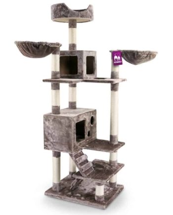 PETREBELLS Kačių draskyklė Cleveland 175, 60x50x175 cm, ruda