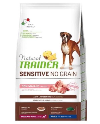 NT ADULT DOG SENSITIVE NO GRAIN M/M PORK Kiauliena 12kg