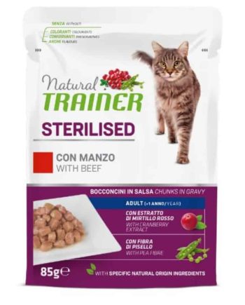 NT Cat Sterilised Beef Konservai Katėms Su Jautiena