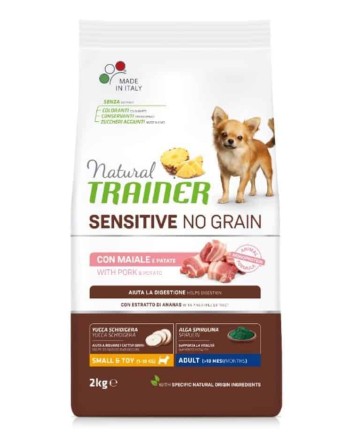 NT ADULT DOG SENSITIVE NO GRAIN MINI PORK Kiauliena 2kg