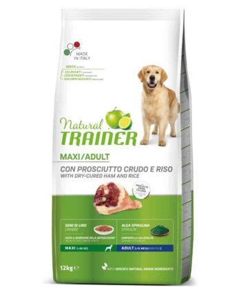 Trainer Natural MAXI ADULT Sausas maistas šunims Su Kumpiu
