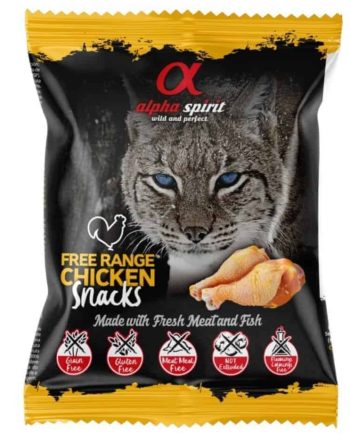 ALPHA SPIRIT SNACKS CAT Skanukai Katėms Su Vištiena 50g