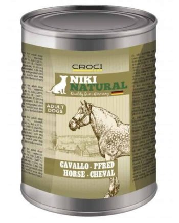 NIKI NATURAL Konservai Šunims Su Arkliena 800g