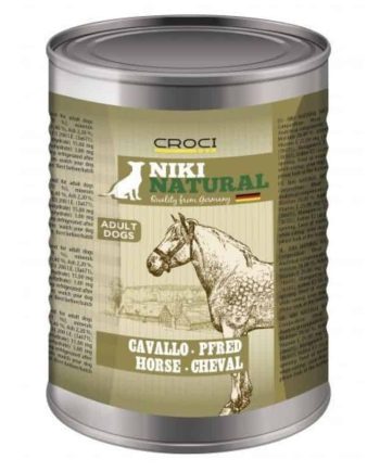 NIKI NATURAL Konservai Šunims Su Arkliena 400g
