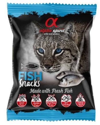 ALPHA SPIRIT SNACKS CAT Skanukai Katėms Su Žuvimi 50g