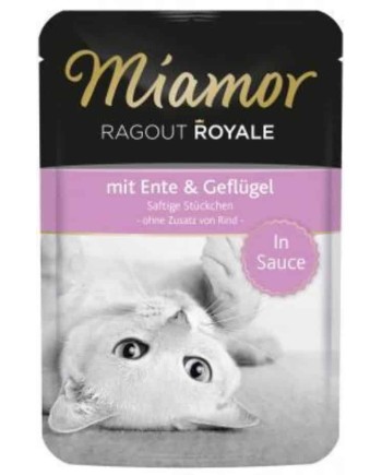 Finnern Miamor Ragout Royale 100g konservai katėms (Paukštiena, Antiena)