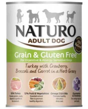 Naturo Grain & Gluten Free konservai su kalakutiena 390 g