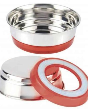 Dubenėlis Metalinis Su Raudonu Guminiu Padu 820ml