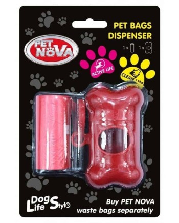 PETNOVA Higieniniai Maišeliai Su Raudonu Dėklu