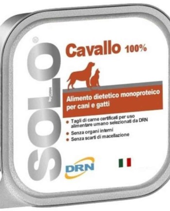 Solo konservai šunims ir katėms "Cavallo" su arkliena