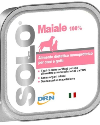 Solo konservai šunims ir katėms "Maiale" su kiauliena