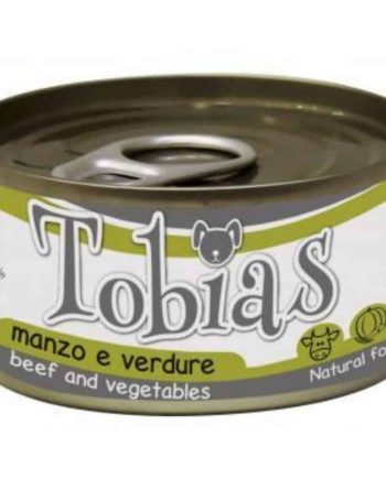 TOBIAS Konservai Šunims Su Jautiena Ir Daržovėmis 170g