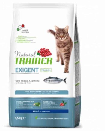 TRAINER NATURAL CAT EXIGENT SU MELSVAJA ŽUVIMI - 1.5kg