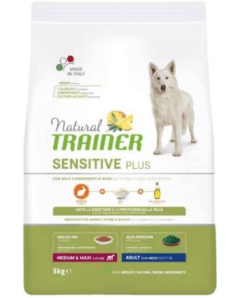 NT DOG SENSITIVE PLUS ADULT M/M RABBIT SU TRIUŠIENA