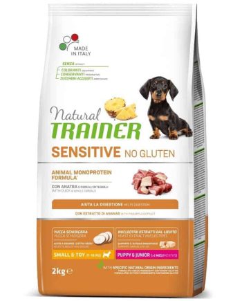 NT DOG SENSITIVE NO GLUTEN PUPPY&JUNIOR MINI DUCK ANTIENA 2kg