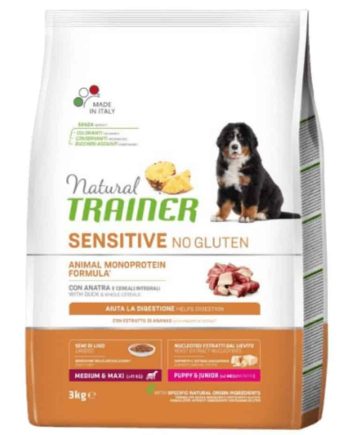 NT DOG SENSITIVE NO GLUTEN PUPPY&JUNIOR M/M DUCK SU ANTIENA