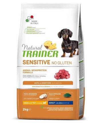 NT ADULT DOG SENSITIVE NO GLUTEN MINI LAMB SU ĖRIENA