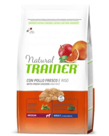 TRAINER NATURAL ADULT MEDIUM SU VIŠTIENA 12kg