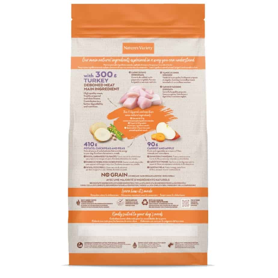 Nature's Variety Original mažų veislių šunų maistas su kalakutiena 1.5kg