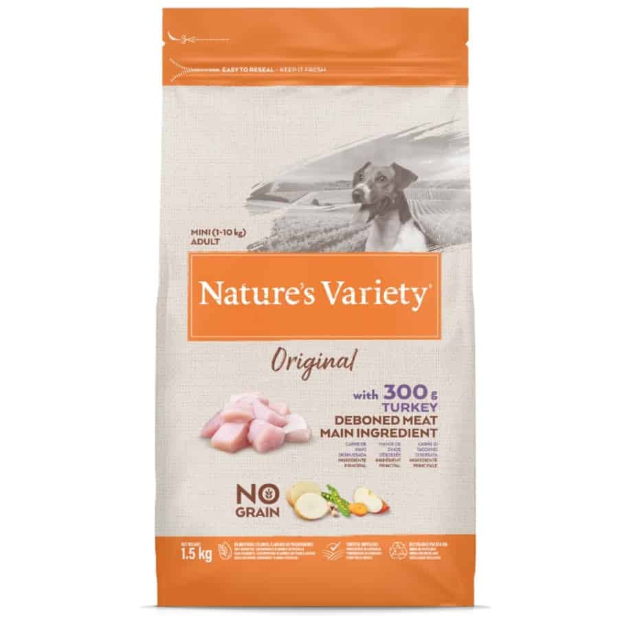 Nature's Variety Original mažų veislių šunų maistas su kalakutiena 1.5kg
