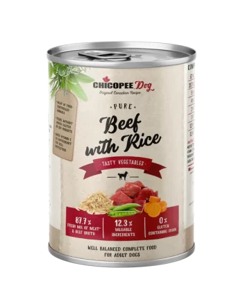 CHICOPEE DOG JAUTIENA IR RYŽIAI 400G